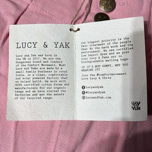 Lucy & yak women’s 26/4 addison cotton tapered twill trousers - Picture 4 of 7